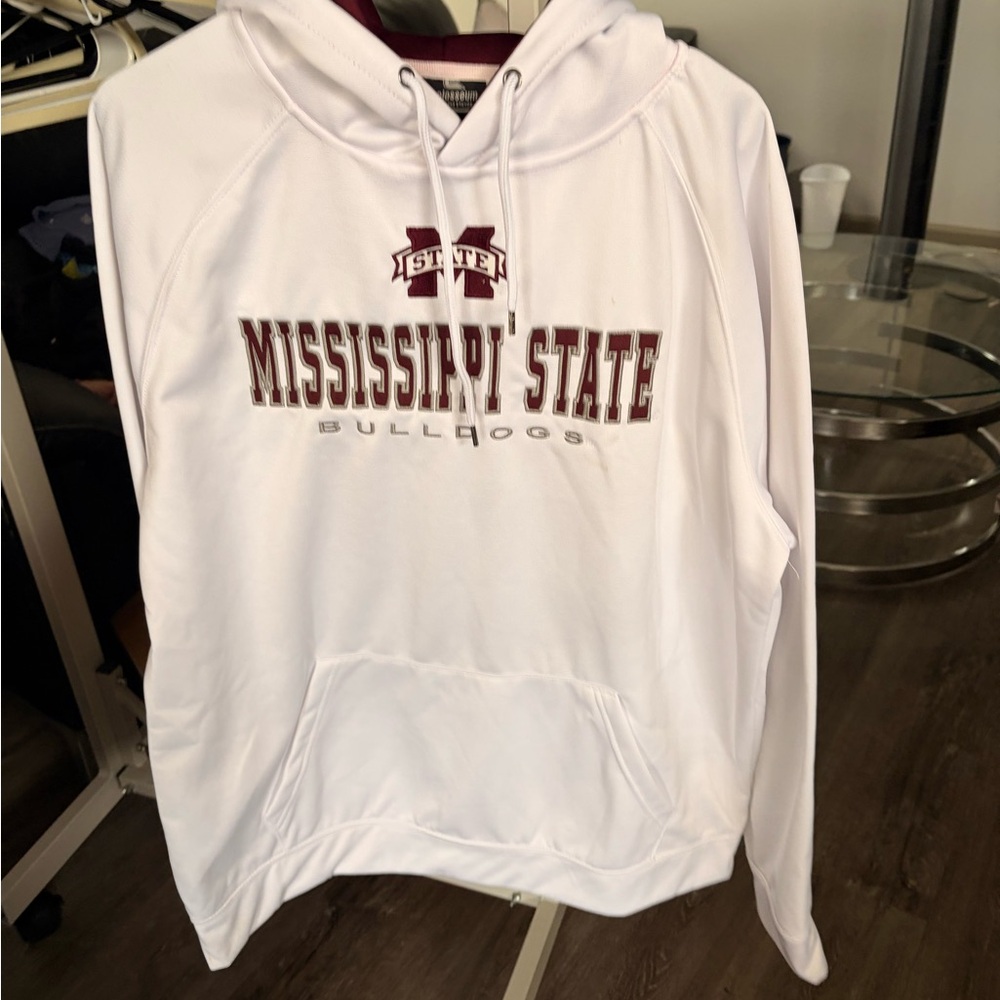 Mississippi State Bulldogs White Hoodie